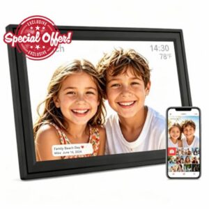 Digital Picture Frame 10.1 WiFi Photo Auto Rotate Touch Screen Easy to use                                                          HD Digital Photo Frame Electronic smart Wall Mountable