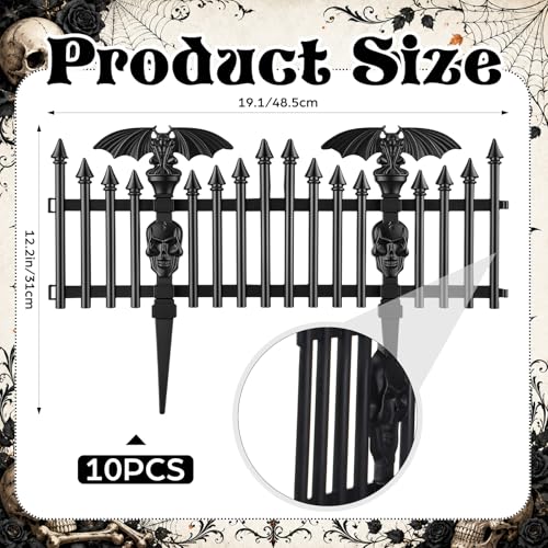 Gothic Outdoor Yard Prop for Graveyard Scene Path Borders Haunted House Party Deco