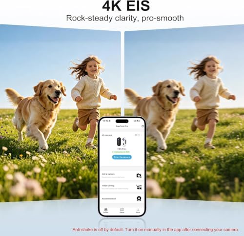 Wearable Action Camera with Magnetic Clip Mount