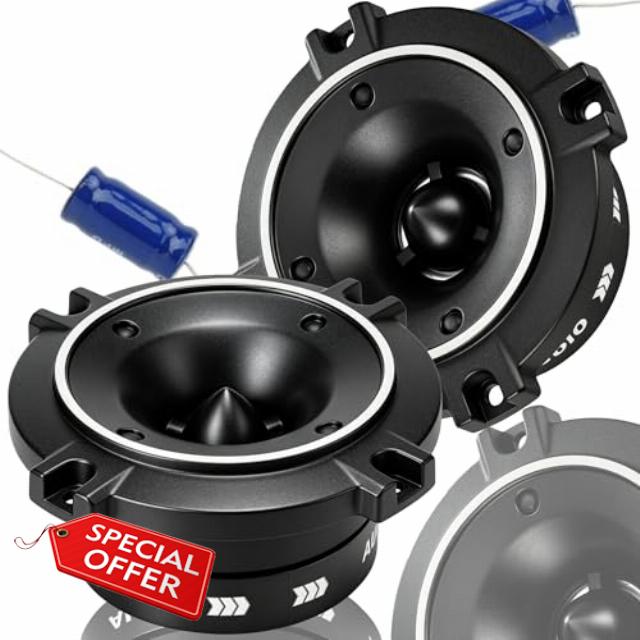 4 Inch Titanium Bullet Super Tweeters