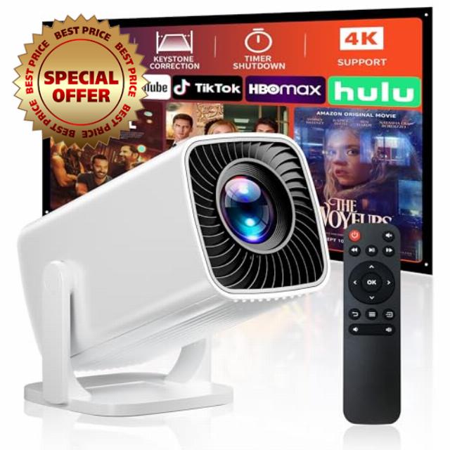 Mini Projector with 4K Support