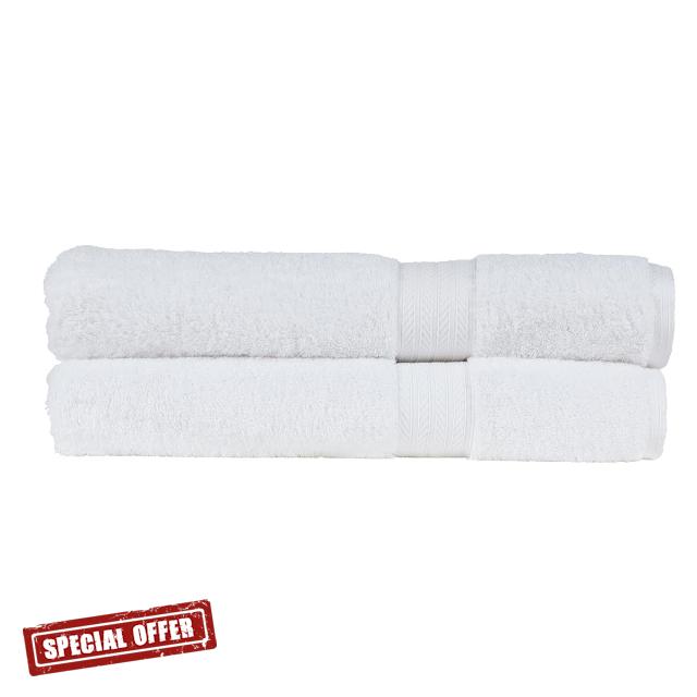 Christy Renaissance 2 Piece Bath Sheet Set | 100% Egyptian Cotton | White