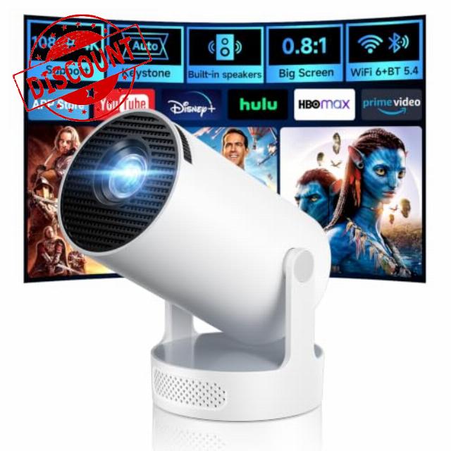 Mini Projector with WiFi 6 and BT 5.4