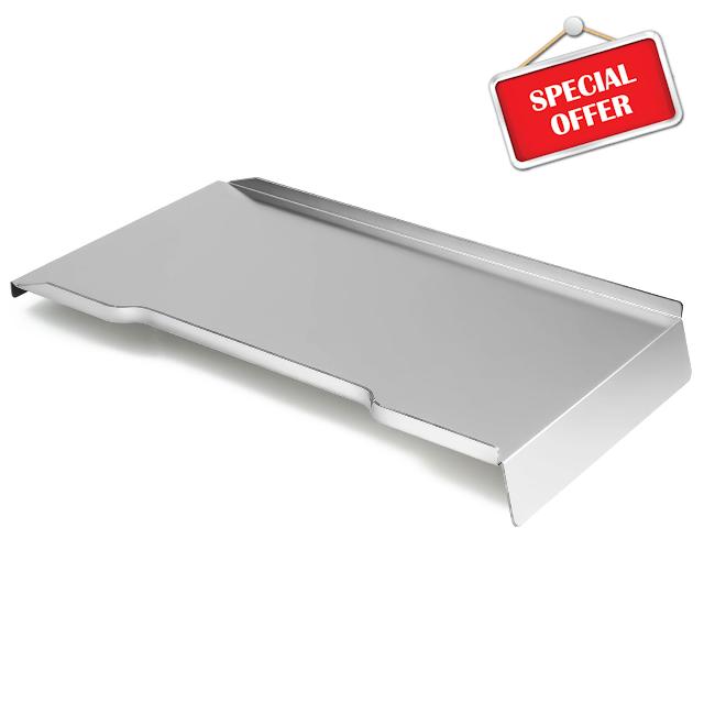 BCA1333-AMP Drip Tray Replacement Parts for Traeger Ironwood 885 Drip Pan Grill Parts Stainless Steel Grease Pan Grease Tray BCA1333 KIT0404 TFB89BLF Traeger Smoker Pellet Grill Accessories