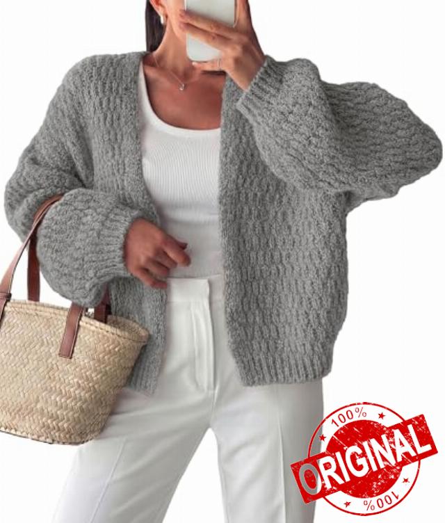 PRETTYGARDEN Women's Fall Cardigan Open Front Chunky Sweaters                                                          Cozy Stretchy Knitwear