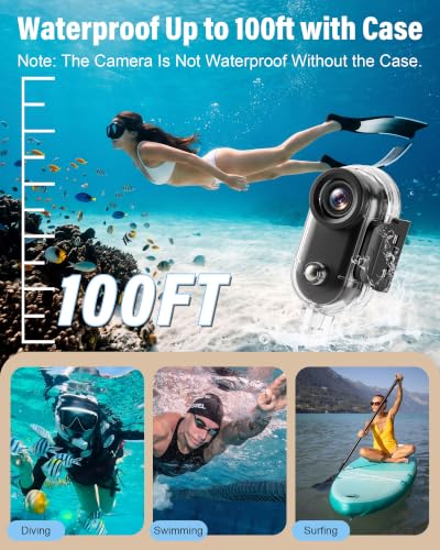 Thumb Action Camera with 123° wide-angle Lens