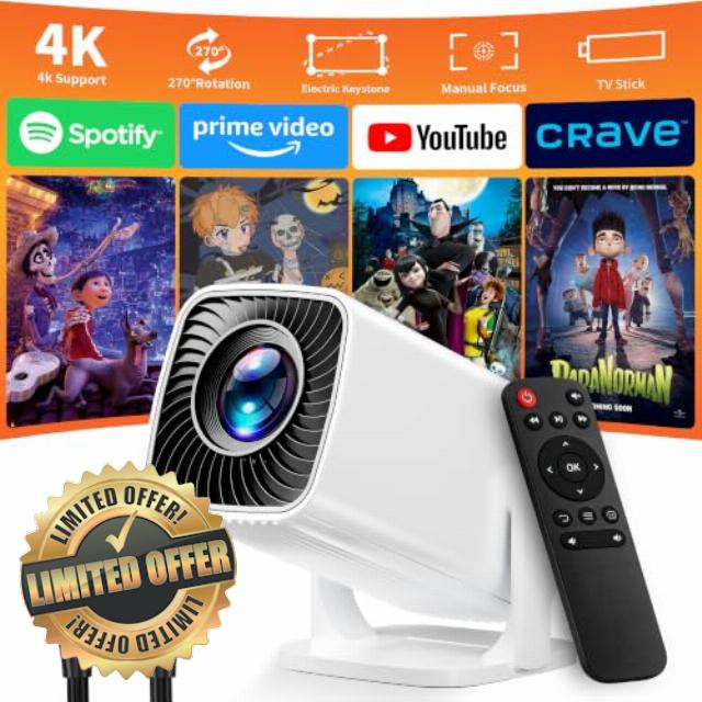 Mini Projector 4K Support