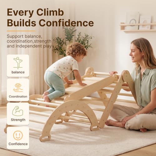 Wooden Montessori Climbing Toys for 1-3 Year Old