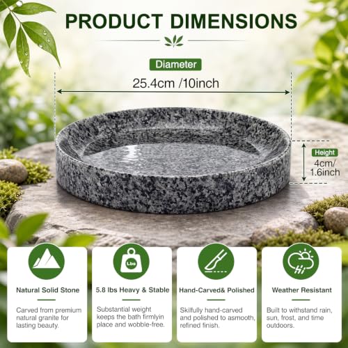 Black Natural Granite Tabletop Ground Placement