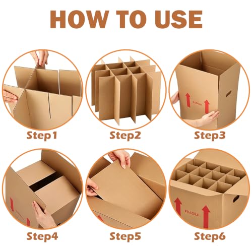 Glassware Packing Kits for Fragile Tableware