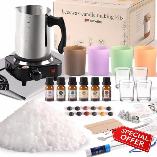 Candle Making Kit with Wax Melter