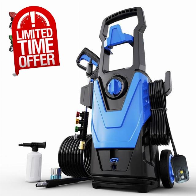 4500PSI PowerWasher with 4 Quick Connect Nozzles