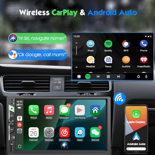 HD Touchscreen Car FM Radio with Bluetooth Handsfree