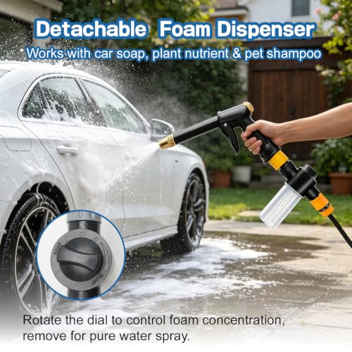 4 Spray Modes for Car Yard Patio Pets Washing (D)