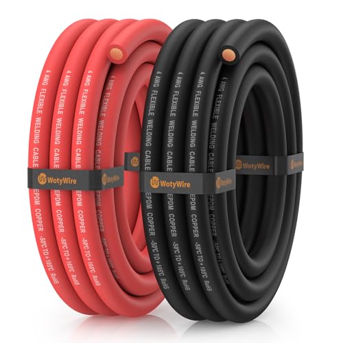 10FT Red + 10FT Black Oxygen-Free Copper