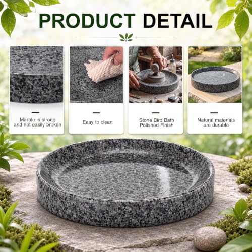 Water Bowl Weather Resistant Garden Patio Yard Balcony Decor