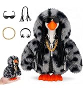 YXESO 15PCS Desk Goose Outfits for 7 inch Desktop Goose, Summer Decor | 3 Sets Hawaiian Holiday D...