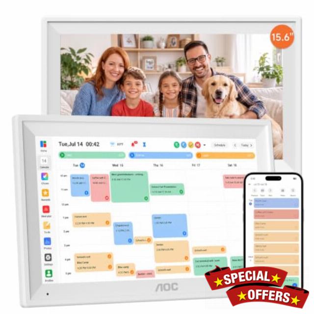 AOC Digital Calendar Wall Touch Screen