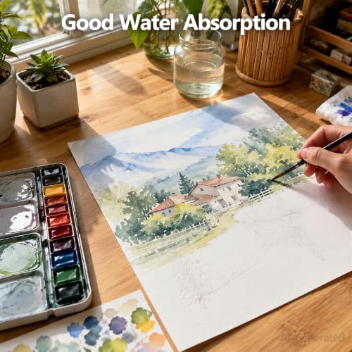 Watercolor Paper Bulk 110lb/230gsm                                                          Cold Press Thick Water Color Paper