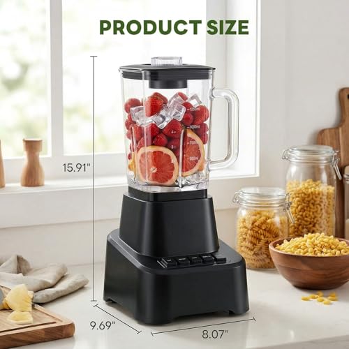 4 Speeds with Pulse for Ice Crushing Frozen Fruits