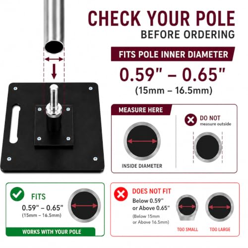 Fits 0.65" Pole ID