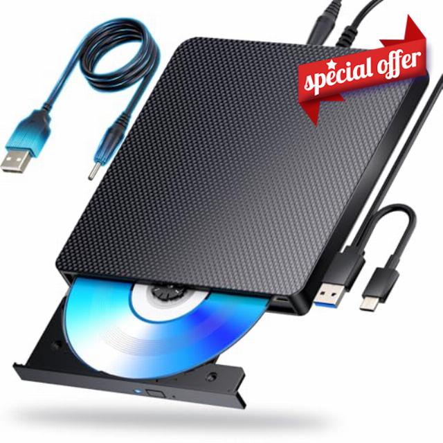 Dainty External Blu ray Drives Player Read Compatible CD DVD Burner USB 3.0 / Type-C BD DVD Burner Blu ray Player for pc