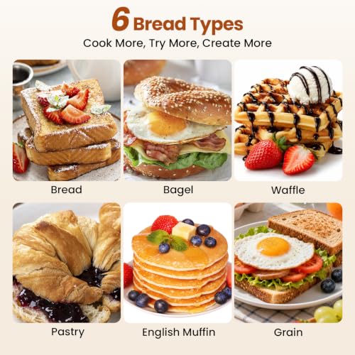 Compact Toaster with Removable Crumb Tray