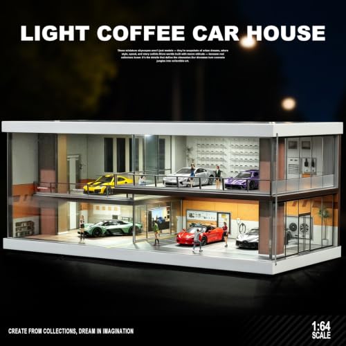 1/64 Scale Diecast Model Car Diorama Garage Toy Car Storage Parking
