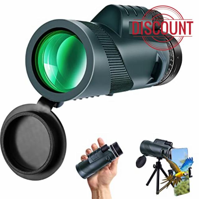 80x100 High Power Monocular w/Phone Adapter for Deer Hunting                                                          80x zoom