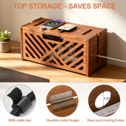Cable Organizer Box to Hide Power Strips