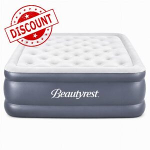 Beautyrest Sensa-Lux 24" Queen Size Air Mattress with Built-in Auto Pump                                                          Auto Shut-Off Pump