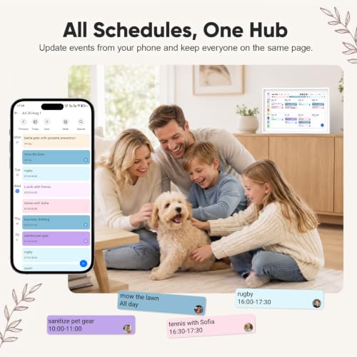 1080P Interactive Touchscreen Electronic Calendar for Family Schedules