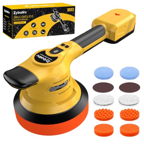 with 8 Speed & 8000RPM & 10Pcs Polishing Kit for Car RV Waxing
