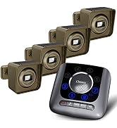 Chtoocy Solar Wireless Driveway Alarm Sensor 1/2 Mile Driveway Alarms Outside Weatherproof Drivew...
