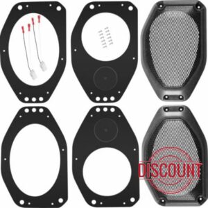 for Jeep 6.5" / 6" x 9" Sound Bar Speaker Pod Adapters w/ Tweeter Adapters                                                          Fit Gladiator JT 2020-2023 and Wrangler JL JLU 2018-2023