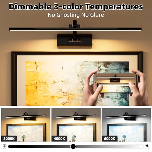 8000mAh Rechargeable Wireless Art Light Battery Operated Wall Lights with Remote Timer