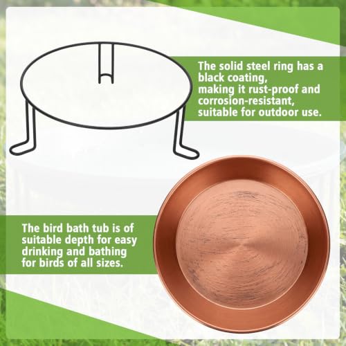 Brass Removable Bird Bath Standing
