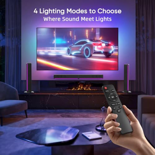 2 in 1 Detachable Soundbar with Dual Built-in Subwoofers