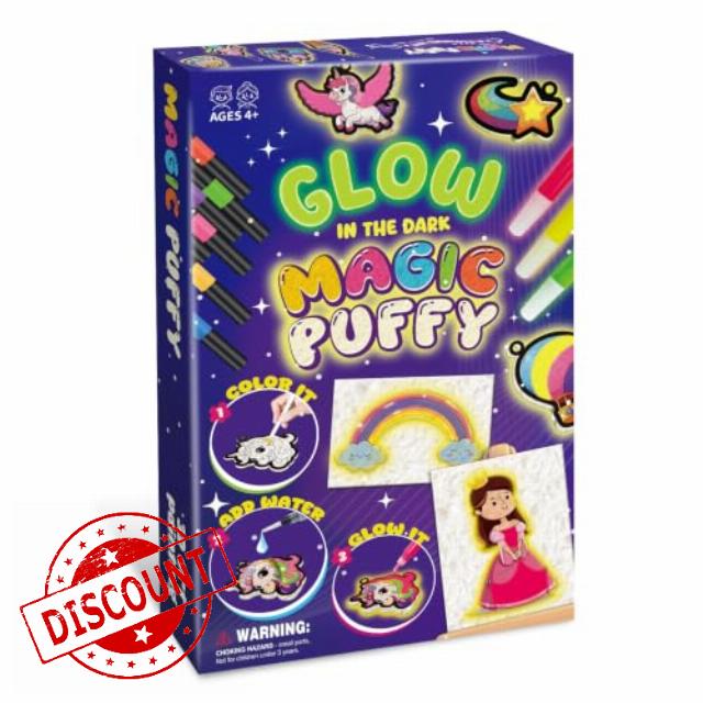 MZYTOZA 3D Art Kit Aqua Magic Puffs Princesses & Unicorns