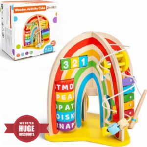 Wooden Activity Cube