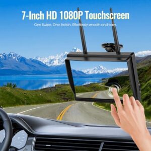 DVR Split Screen Monitor & Magnetic IR Night Vision Rear View Camera