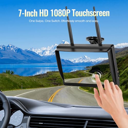 DVR Split Screen Monitor & Magnetic IR Night Vision Rear View Camera
