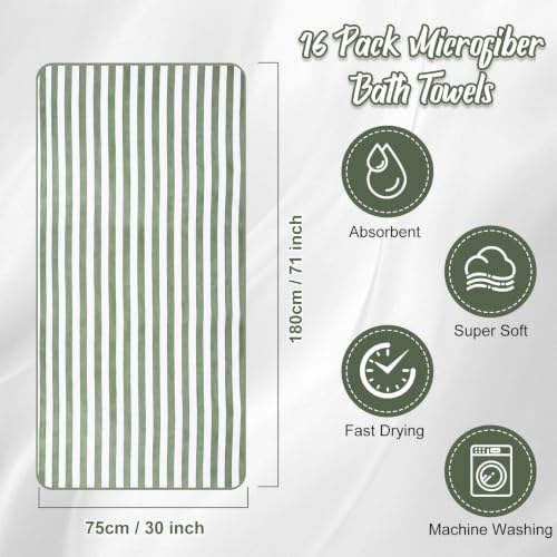 Wide Stripes 30'' x 70'' Oversized Beach Towel