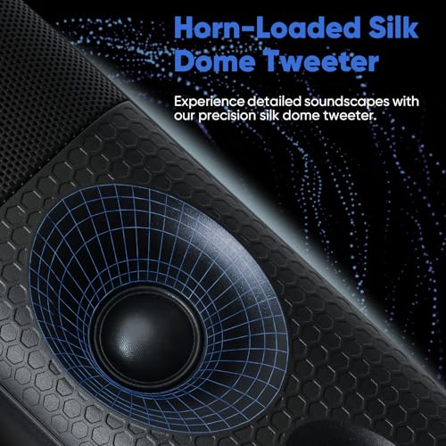 60W Soundbar with Deep Bass Dual-Horn Port
