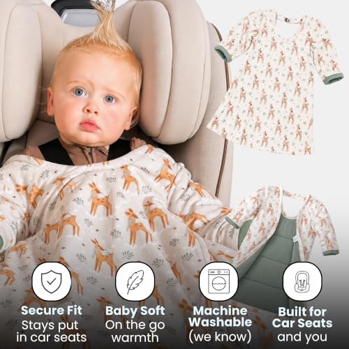 Quilted Wearable Blanket with Sleeves