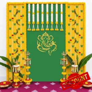 Pooja Traditional Backdrop 8 x 8 ft Indian Backdrop Decor
