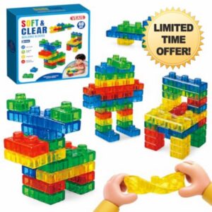40 Pcs Sensory Soft Building Blocks for Kids