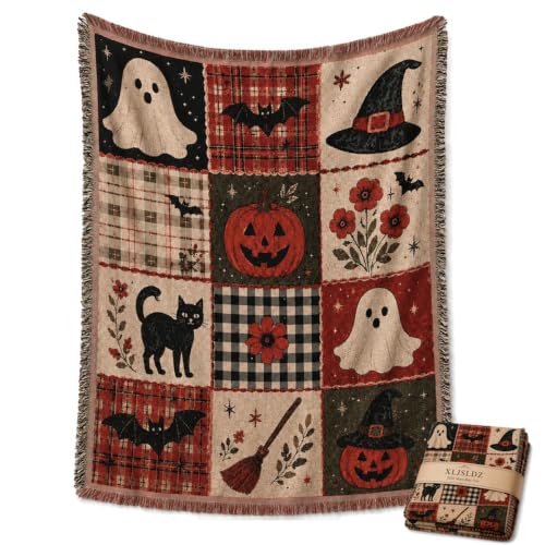 Vintage Patchwork Woven Fringe Wall Decor 90s-Inspired Ghost