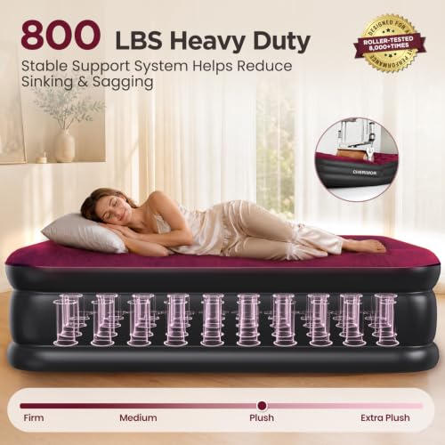 Reinforced Edge Support Air Bed for Guests Home & Travel