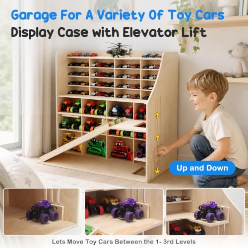 Display Wooden Shelf Ultimate Parking Garage